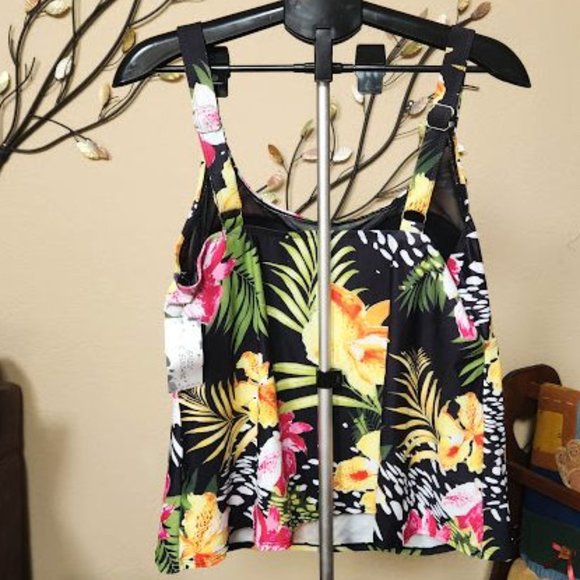 NWT Enjoy the Sunshine sz 20 tankini top - Picture 3 of 4